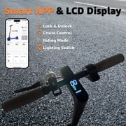 Electric Scooter Adults with Smart APP Control, 500W Motor, 8.5in Tires, E Scooter with Suspension for Commuting, UL2272