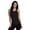 Black, variant on Active Women's Slim Fit Crewneck Ribbed Tank Top