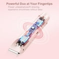 thumbnail image 6 of Kinbax Bikini Trimmer for Women, Electric Shaver and Razor Rechargeable 2-in-1 Body and Facial Epilator, Dual Heads for Painless Trimming of Pubic Hair, Face, Underarms and Legs, 6 of 6