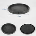 thumbnail image 2 of Practical  Round Shape Plastic Black Lizard Feeding Tank Drinking Tray Durable Crawling Pet Food Plate, 2 of 8