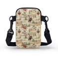 thumbnail image 2 of HELLHERO Rodeo Cowboys on Horseback Crossbody Bags Polyester with Zipper Closed for Travel, Outdoor and Daily Use, 2 of 7