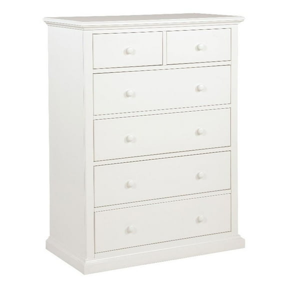 Sumerlin 6-drawer Bedroom Chest of Drawers White