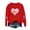 Red7, variant on ZyeKqe Womens Sweatshirts Valentines Day Printed Long Sleeve Shirts Casual Loose Crewneck Graphic Pullover Tops