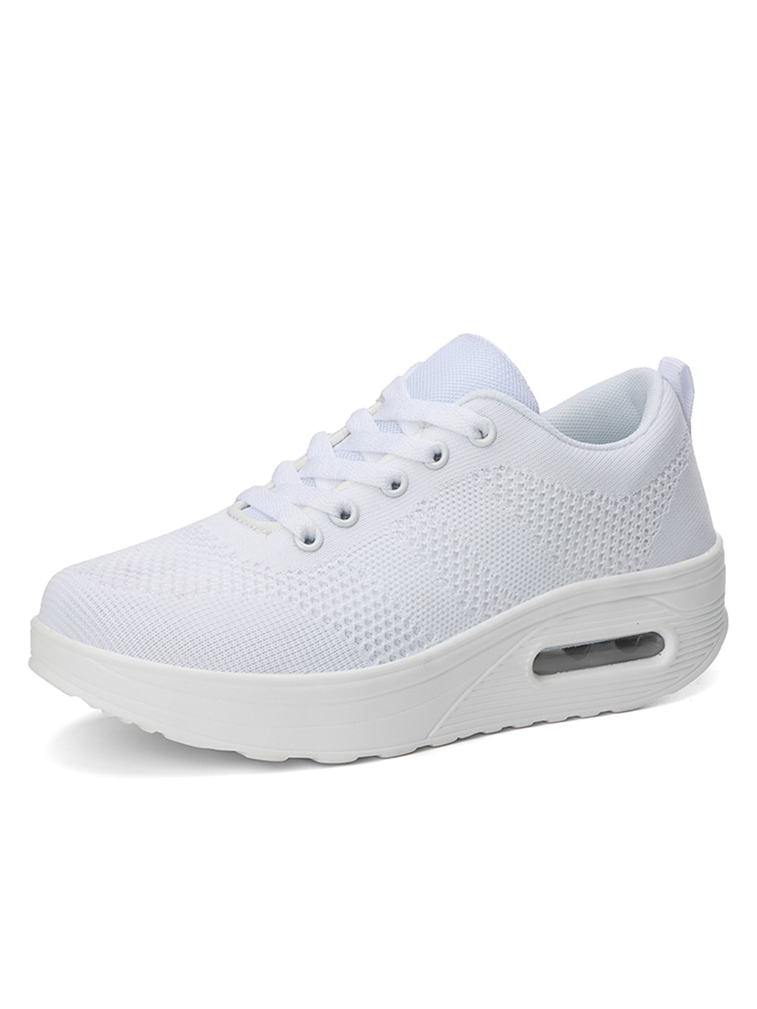 ladies chunky white trainers