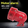 thumbnail image 5 of Sirène Moteur en Métal Rouge Mini DC24V Alarme Industrielle Protection contre le Vol 120dB MS-190, 5 of 5