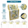 thumbnail image 6 of Yellow Lemon Table Runner 90 Inches Long Farmhouse Dress Scarves, Summer Botanical Plaid Elegant Pastoral Dining Tablerunner for Coffee Table/Kitchen Island/Party Décor, 13" x 90", 6 of 8
