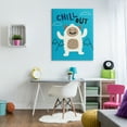 thumbnail image 2 of Stupell Industries Chill Out Phrase Abominable Snowman Winter Yeti, 36 x 48, Designed by Nina Seven, 2 of 6