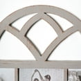 thumbnail image 2 of Natural Distressed Arched Window Pane Wall Hanging Decorative Photo Collage Picture Frame - 31.5" x 18", 2 of 6