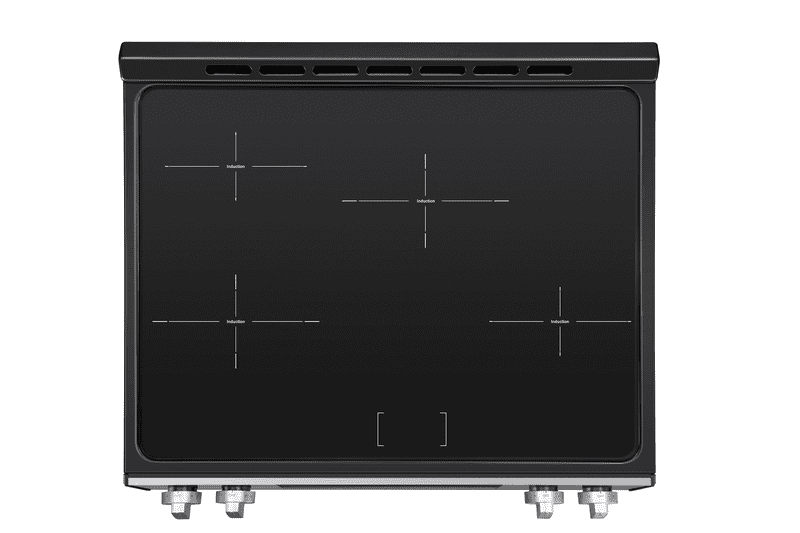 Kenmore 5.6 cu. ft. Front-Control 4 Induction Element Electric Range Stove with Dual Ring Elements, Self-Clean Oven, Precision Set Controls