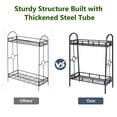 thumbnail image 3 of Costway Heavy Duty 2 Tier Metal Flower Pot Rack Plant Display Stand Shelf Holder Decor, 3 of 7