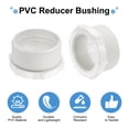 thumbnail image 3 of Uxcell 5 Pcs Polyvinyl Chloride Reducer Bushing G2" Male Thread to G1-1/2" Female Thread White, 3 of 7