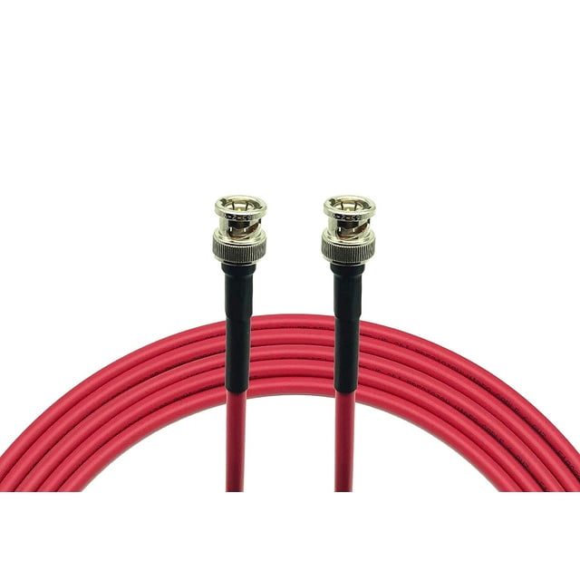 Câble BNC 3G/6G HD SDI Mini RG59 - Belden 1855a (15 Pieds, Rouge)