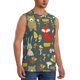 thumbnail image 2 of Fotbe Cute Animal Forest Men's Camiseta sin Mangas Estampada para Hombres, Playera Casual para Gimnasio, Entrenamiento, Playa-XX-Large, 2 of 7