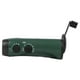 thumbnail image 3 of Manivela de plástico para exteriores, linterna multifunción, Radio, antorcha LED de emergencia, carga de teléfono móvil, color verde, 3 of 8