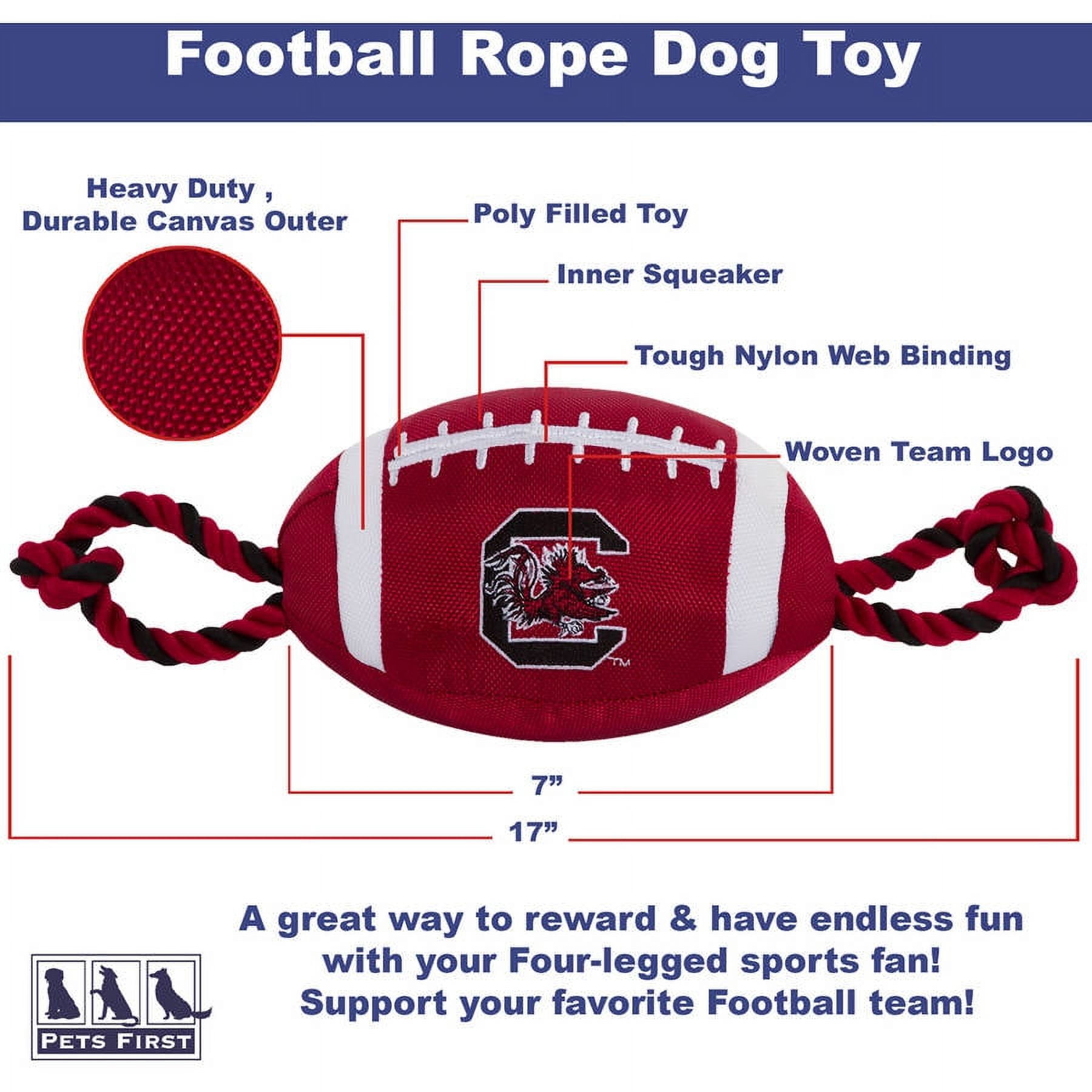 Pets First NCAA Football Field Dog Toy with Squeaker. - Louisville  Cardinals - for Tug, Toss, and Fetch. - Tough & Durable PET Toy