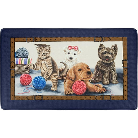 Achim Home Furnishings Precious Anti Fatigue Mat, 18" x 30", Size: 18in x 30in; material: Eco PVC foam By Brand Achim Home Furnishings