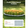 thumbnail image 2 of KFFKFF Imitation Stone Landscape Border, 46.4 x 2.2 in Authentic Lawn Border, Adaptable Brick-Like Garden Border with Grounding Pegs, Durable Driveway and Walkway Edging in Grey, Resistant to Fading, 2 of 9
