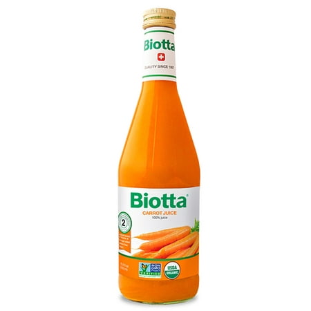 Biotta Organic Carrot Juice 16.9 oz Glass Bottles - Single (Best Way To Juice Carrots)