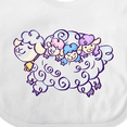 thumbnail image 4 of Inktastic Fluffy Sheep Family Boys or Girls Baby Bib, 4 of 4