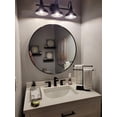 thumbnail image 2 of Grifo de baño Moen Genta, 8 pulgadas, amplio y 2 manijas, negro mate, 2 of 8