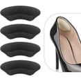 thumbnail image 1 of Almohadillas negras para mayor comodidad, ajuste seguro y prevención de ampollas en zapatos sueltos (2 pares), 1 of 5