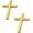 Golden, variant on Metal Jesus Christ Cross Badge Stickers, 3D Three-Dimensional Metal Sticker, Cross Car Logo Sticker, Motorcycle Auto Body Modified Tail Decal Decoration