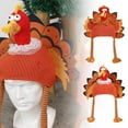 thumbnail image 5 of Junepar Thanksgiving Turkey Cap Novelty Winter Hats for Thanksgiving Night Event Party Interesting Design Thanksgiving Fall Decoration & Accessories - A, 5 of 7