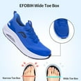 thumbnail image 2 of MAYKX Mens Wide Toe Box Walking Shoes Arch Support Orthotic Slip On Tennis Shoes Running Sneakers for Plantar Fasciitis Relief, 2 of 6