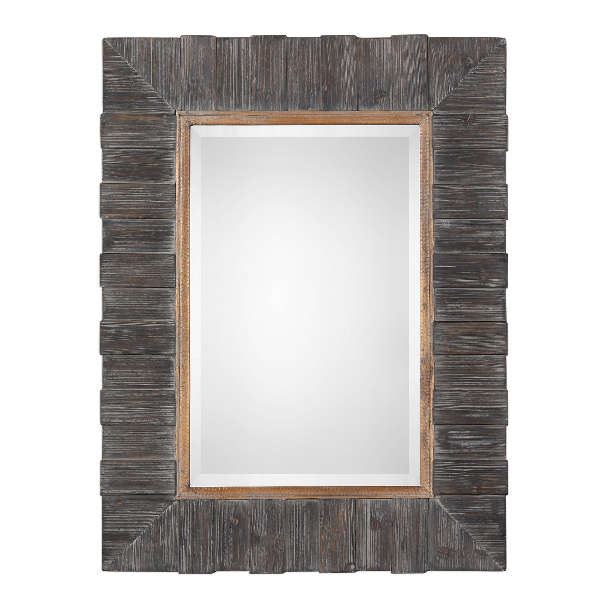 Uttermost 09329 40" X 30" Rectangular Wood Framed Accent Mirror