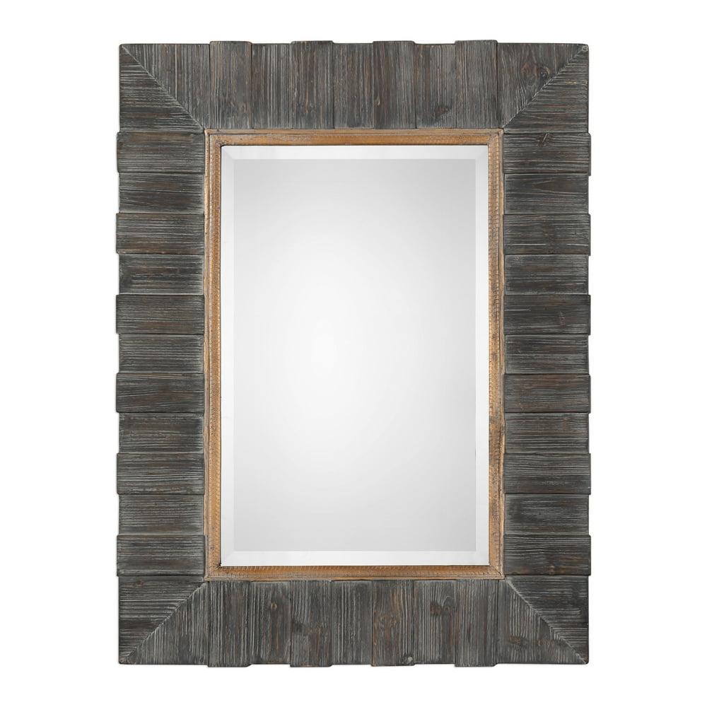 Uttermost 09329 40" X 30" Rectangular Wood Framed Accent Mirror
