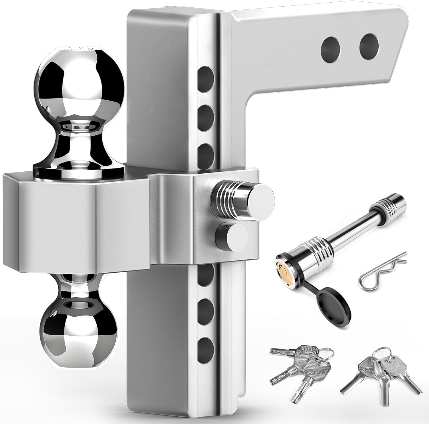 XPE Adjustable Trailer Hitch – Fits 2.5″ Receiver, 6″ Drop/Rise, 28,000 Lb Tow Capacity (Used)