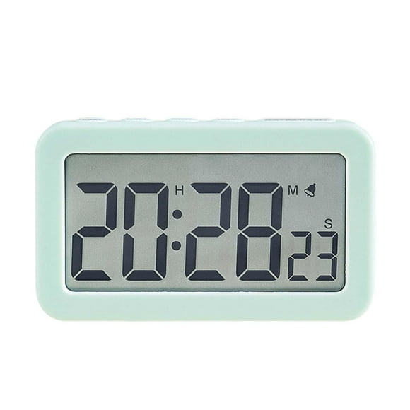 Reloj digital Temporizador de conteo y descendente Pantalla 12/24H Posponer Relojes de mesa de escritorio Relojes de escritorio para al , Verde