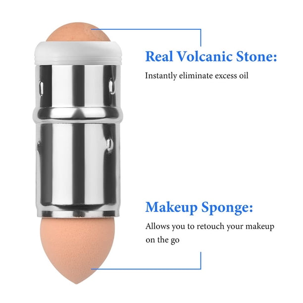 Rodillo de piedra volcánica, Rodillos absorbentes de aceite facial Rodillos absorbentes de aceite facial Maquillaje Herramienta para el cuidado de la piel Innovación moderna
