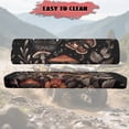 thumbnail image 4 of ZIATUBLES 2-Pack UTV Front Seat Covers, Compatible with Kawasaki Mule 3000 3010, Fade Wear Resistant Washable Polyester Protective Cover for Farm Ranch Outdoor Use, Butterfly Mushroom Print, 4 of 8