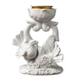 thumbnail image 2 of Estatua de paloma Portavelas Pilar Decoración de candelabro para dormitorio hogar vacaciones boda 10cmx7cmx13cm Macarena Porta vela, 2 of 7