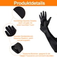 thumbnail image 4 of Premium Black Long Satin Gloves Vintage Style Opera Gloves, 4 of 8