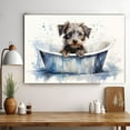 thumbnail image 3 of Bouvierdes Flandres Dog Canvas Bathroom Décor - Unique Bath Wall Decor - Modern Canvas Bathroom Wall Art - Room Decor - Bathroom Decorations - Restroom Sign - Wall decor living room, 3 of 4