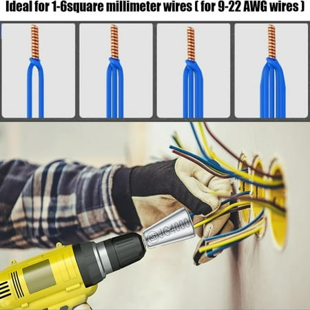 

Efficiently Enhanced Ultimate 3pcs Upgraded Wire Twisting Tool Set with Hex Shank Drill Attachment - Perfect Connector for Wire Twister Applications Designed for 9-22 AWG Cables.