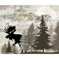 thumbnail image 2 of LightBoxJournal 14x12 Black Ornate Wood Framed with Double Matting Museum Art Print Titled - Blue Bear Lodge Sign 013, 2 of 4