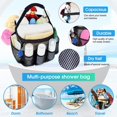 Attmu Mesh Shower Caddy Basket for College Dorm Room Essentials, Hanging Portable Tote Bag Toiletry for Bathroom Accessories - image 2 of 6