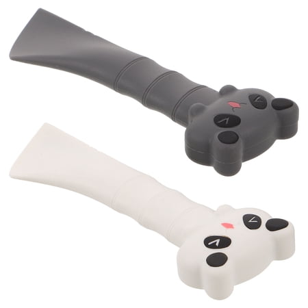 Milisten 2-Pack Silicone Pet Food Scoops and Can Opener Set for Cats and Dogs and Multi-Purpose Feeding Tools