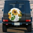 thumbnail image 3 of Kdxio Plump Sunflower And Sketch for Tire Cover Wheel Protectors Tyre Covers Weatherproof Wheel Covers Universal Fit for Trailer Rv SUV Truck Camper Travel Trailers 15 inch, 3 of 8