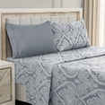 thumbnail image 1 of Juego de sábanas LDC LUX DECOR COLLECTION Paisley Twin Grey, 4 piezas, 1 of 7