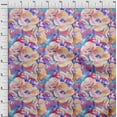 thumbnail image 4 of oneOone Georgette Viscose Pale Orange Fabric Floral & Dress Material Fabric Print Fabric By The Yard 42 Inch Wide, 4 of 6