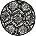 thumbnail image 2 of Safavieh Chelsea Hollie Geometric Area Rug, Black/Ivory, 3' x 3' Round, 2 of 8