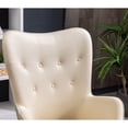thumbnail image 6 of Doarnin Contemporary Silky Velvet Accent Chair, Elegant Button Tufted Design for Living Room or Dining Room, 6 of 12