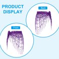 thumbnail image 4 of Uxcell Women's Belly Dance Hip Scarf with Sequins Triangle Wrap Skirts Waist Chain for Music Festival Costume Performance Purple, 4 of 7