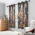 thumbnail image 2 of Yayeee Window Curtains Set of 2 for Living Room Light Filtering 63"x52", Colorful Flower, 2 of 7