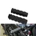thumbnail image 3 of 1" Black Non-Slip Rubber Handlebar Hand Grips For Harley Honda Yamaha Kawasaki, 3 of 8