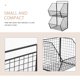 thumbnail image 3 of unbranded 1Jgo Canasta De Almacenaje De Pared Para Cocina En Acero Negro Para Verduras Y Especias, 3 of 8
